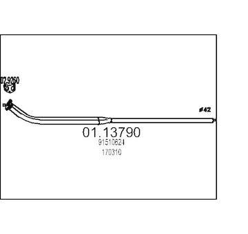 Výfuková trubka MTS 01.13790