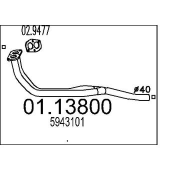 Výfukové potrubie MTS 01.13800