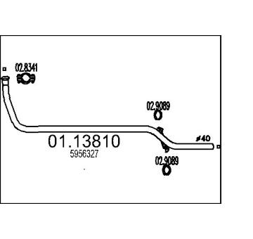 Výfuková trubka MTS 01.13810