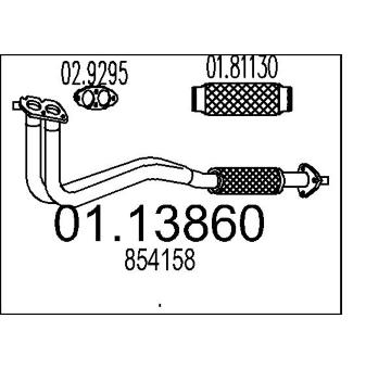Výfuková trubka MTS 01.13860