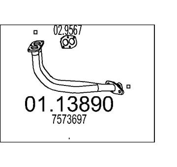 Výfuková trubka MTS 01.13890