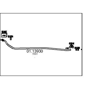 Výfuková trubka MTS 01.13930