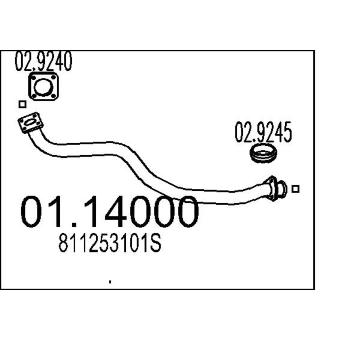 Výfuková trubka MTS 01.14000