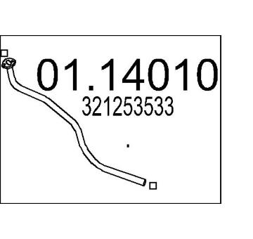 Výfuková trubka MTS 01.14010