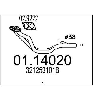 Výfuková trubka MTS 01.14020