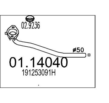 Výfuková trubka MTS 01.14040