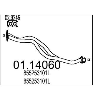 Výfuková trubka MTS 01.14060
