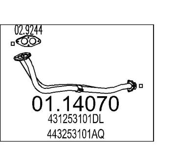 Výfuková trubka MTS 01.14070