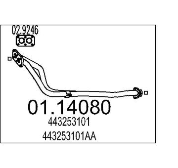 Výfuková trubka MTS 01.14080