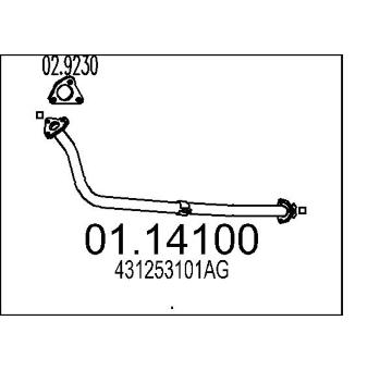 Výfuková trubka MTS 01.14100