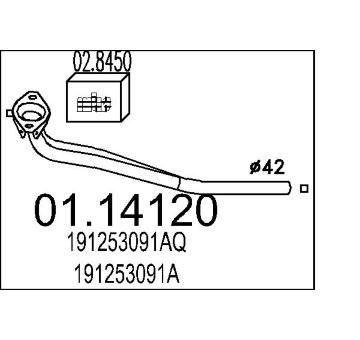 Výfuková trubka MTS 01.14120