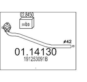 Výfuková trubka MTS 01.14130