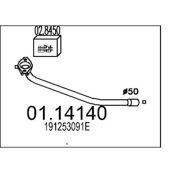 Výfuková trubka MTS 01.14140