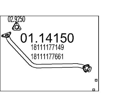 Výfuková trubka MTS 01.14150