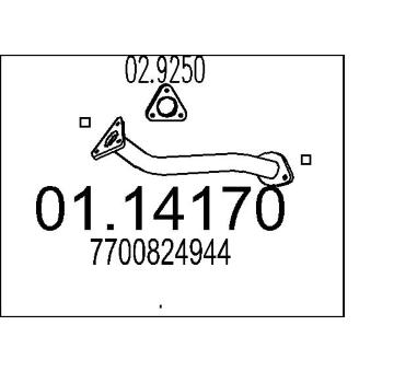 Výfuková trubka MTS 01.14170