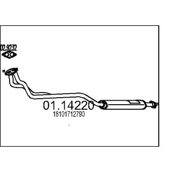 Výfuková trubka MTS 01.14220
