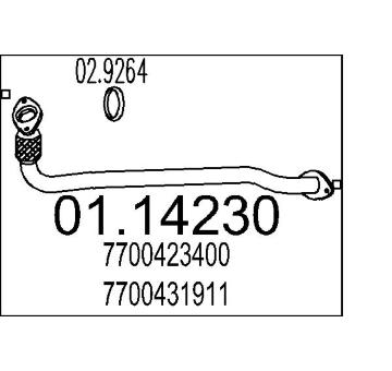 Výfuková trubka MTS 01.14230