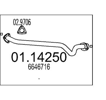 Výfuková trubka MTS 01.14250