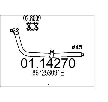 Výfuková trubka MTS 01.14270
