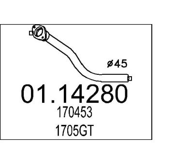 Výfuková trubka MTS 01.14280
