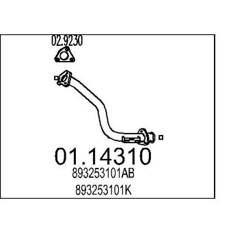 Výfuková trubka MTS 01.14310