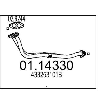Výfuková trubka MTS 01.14330