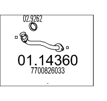 Výfuková trubka MTS 01.14360