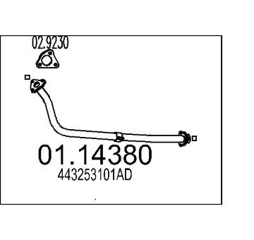 Výfuková trubka MTS 01.14380