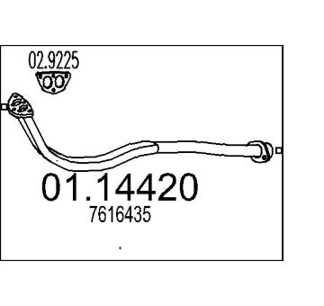 Výfuková trubka MTS 01.14420