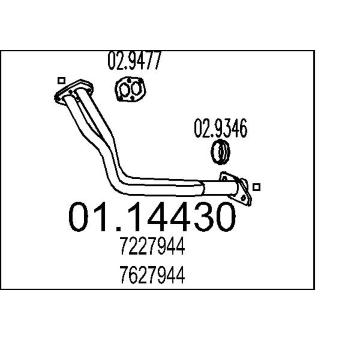 Výfuková trubka MTS 01.14430
