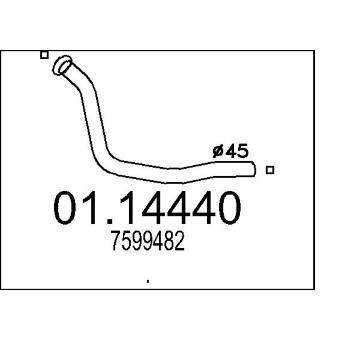 Výfuková trubka MTS 01.14440