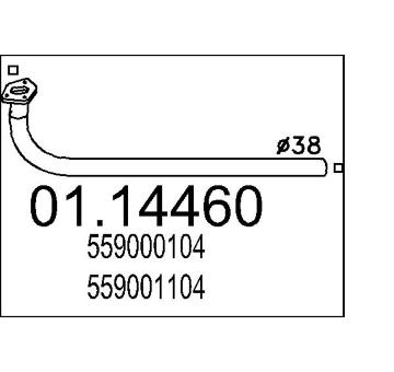 Výfuková trubka MTS 01.14460
