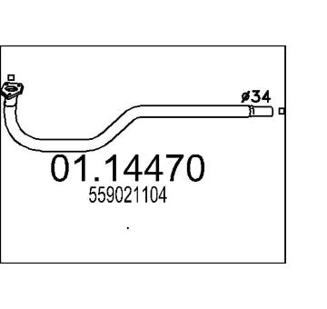 Výfuková trubka MTS 01.14470