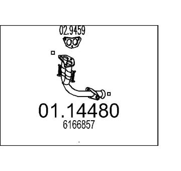 Výfuková trubka MTS 01.14480