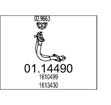 Výfuková trubka MTS 01.14490
