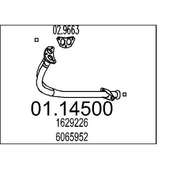 Výfuková trubka MTS 01.14500