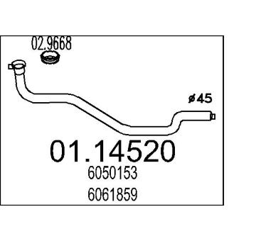 Výfuková trubka MTS 01.14520