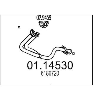 Výfuková trubka MTS 01.14530