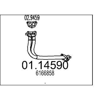 Výfuková trubka MTS 01.14590