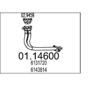 Výfuková trubka MTS 01.14600