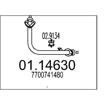 Výfuková trubka MTS 01.14630