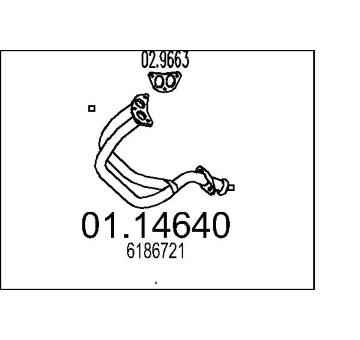 Výfuková trubka MTS 01.14640