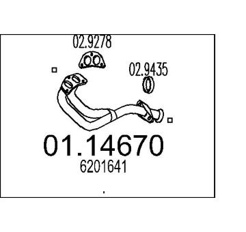 Výfuková trubka MTS 01.14670