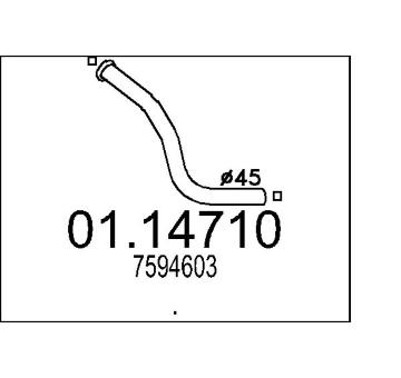 Výfuková trubka MTS 01.14710