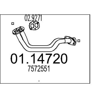 Výfuková trubka MTS 01.14720