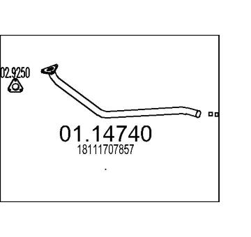 Výfuková trubka MTS 01.14740