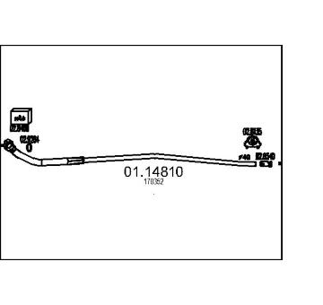 Výfuková trubka MTS 01.14810