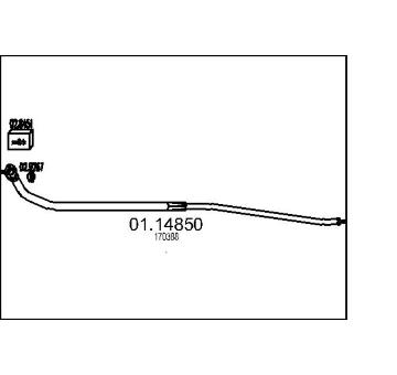Výfuková trubka MTS 01.14850