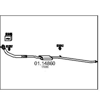 Výfuková trubka MTS 01.14860