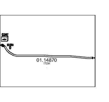 Výfuková trubka MTS 01.14870